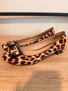 Tory Burch Gigi Calf Hair Leather Pumps